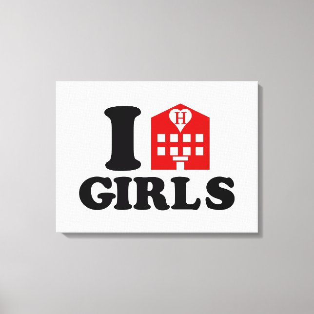 Toile I Love Hotel Girls (Recto)