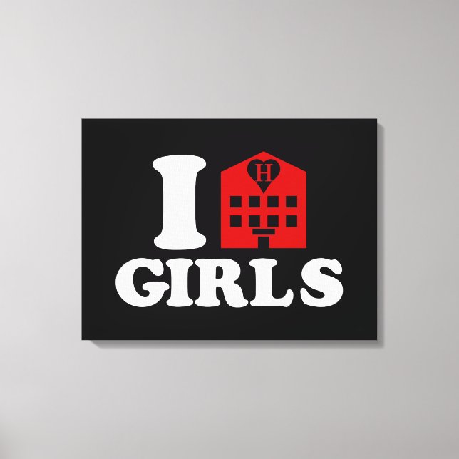 Toile I Love Hotel Girls (Recto)