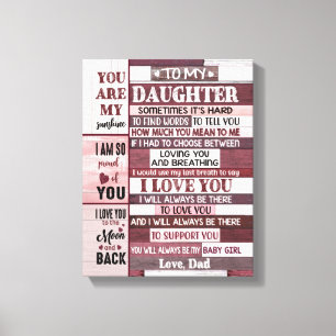 Toile I Love You- Don de la fille