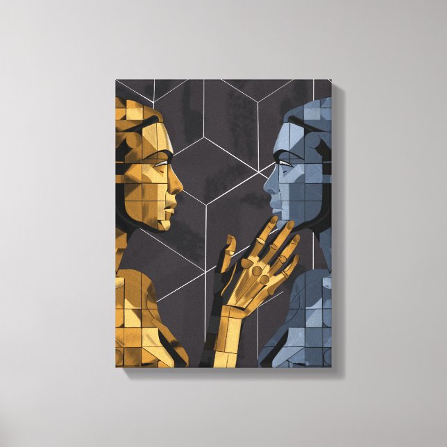 Toile I Saw Myself II B – Self Recognition Art (Recto)