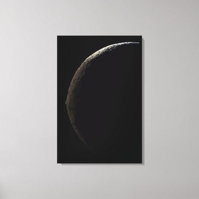Toile Iapetus de la lune de Saturne (Recto)
