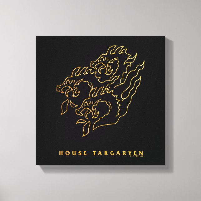 Toile Icône de la maison Targaryen (Recto)