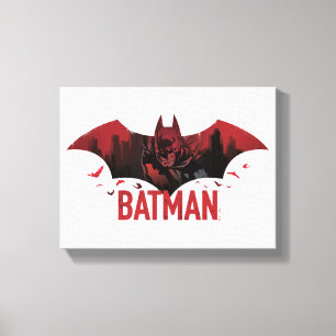 Toile Icône gotham de Batman Crimson