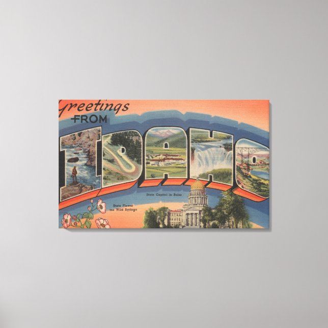 Toile Idaho (Capitale Nationale/Fleur) - Grande Lettre (Recto)