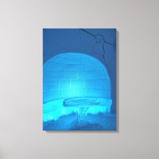 Toile Igloo room at Hotel de Glace, Québec, Canada (Recto)