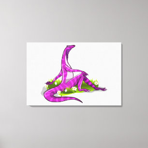 Toile Iguanodon Montre Sa Beauté Naturelle.