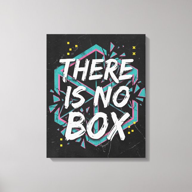 Toile Il n'y a pas de boîte Pensée créative (Recto)