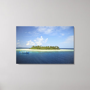 Toile Île de Baughagello, atoll South Huvadhoo,