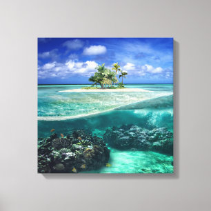 Toile Île de corail