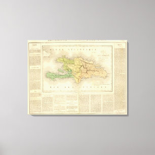 Toile Ile St Domingue ou le Haïti