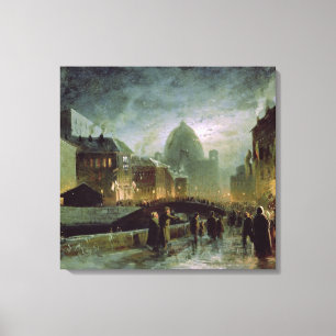 Toile Illuminations à St Petersburg, 1869
