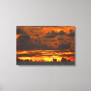 Toile ILLUSION DU COUCHER DE SOLEIL 16x24