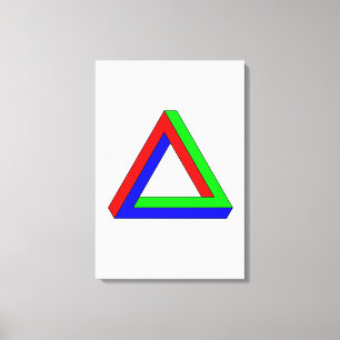 Toile illusion du triangle optique