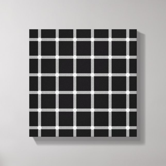 Toile Illusion optique d'une grille scintillante (Recto)