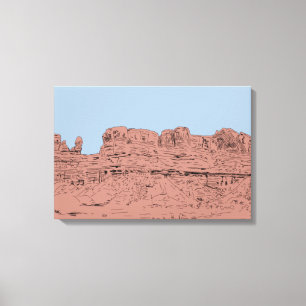Toile Illustration Bluff, Utah