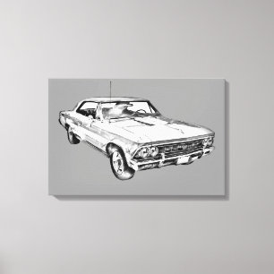 Toile Illustration Chevelle SS 396 1966