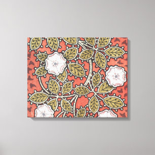 Toile Illustration d'art de rose sauvage Fleur Vintage