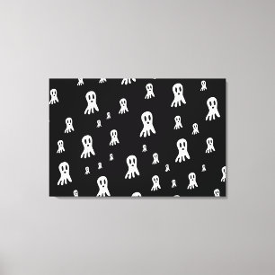 Toile Illustration de fantôme gothique effrayant