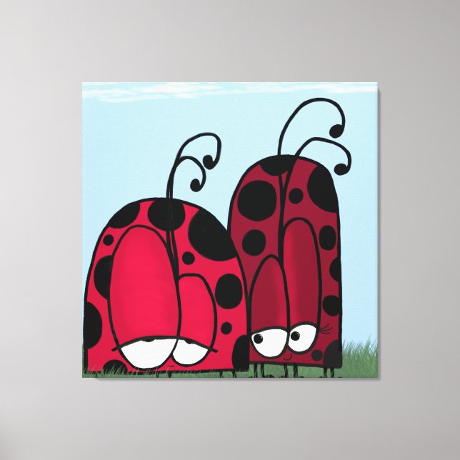 Toile Illustration de Ladybug d'amour non demandé (Recto)