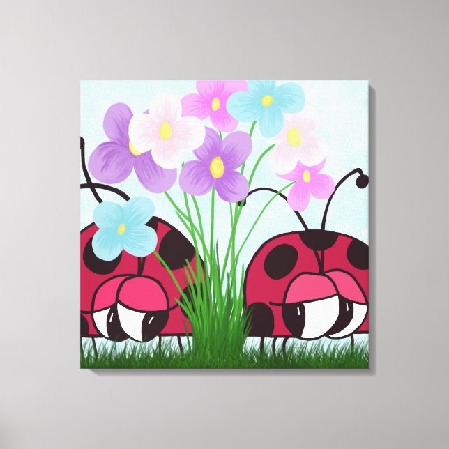 Toile Illustration de Ladybug mignon (Recto)