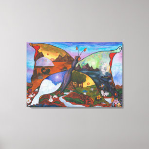 Toile Illustration de l'aquarelle Imaginaire fascinant m