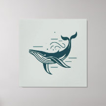 Illustration de natation de baleine bleue