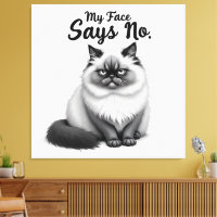 Illustration de visage de chat drôle – Art de chat