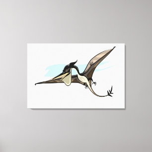 Toile Illustration D'Un Pteranodon Dinosaure.