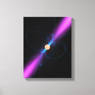 Toile Illustration d'un pulsar