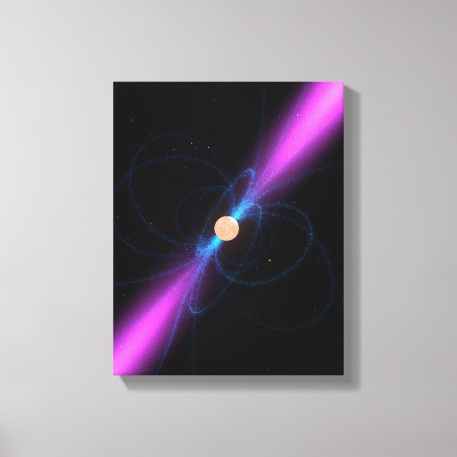 Toile Illustration d'un pulsar (Recto)