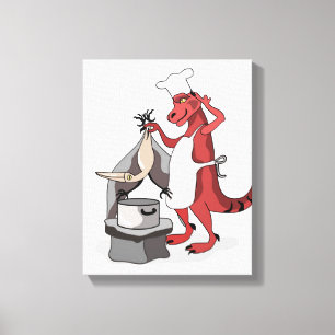 Toile Illustration D'Une Cuisine De Chef Tyrannosaurus R