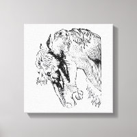 Illustration élégante du cheval Vintage
