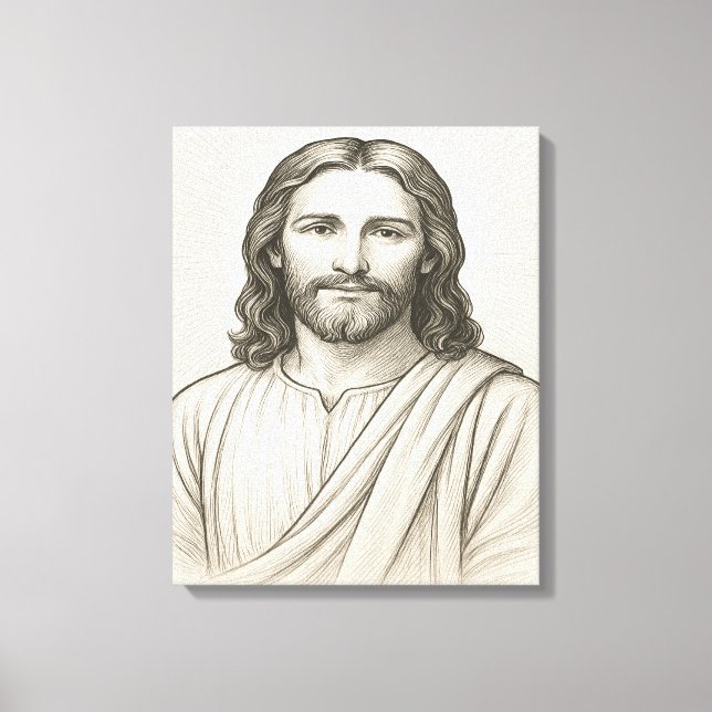 Toile Illustration Jésus Christ™ LDS Art (Recto)