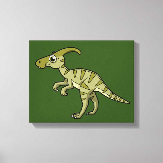 Toile Illustration Mignonne D'Un Parasaurolophus Dinosau (Recto)