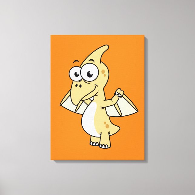Toile Illustration Mignonne D'Un Pterodactyl. 2 (Recto)