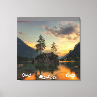 Toile Illustration Nature Phrase Stretched Canvas Print