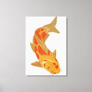 Toile Illustration numérique de Koi Carp