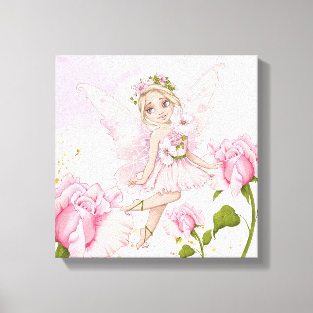 Toile Illustrations de fées pour la nurserie d'une petit (Recto)