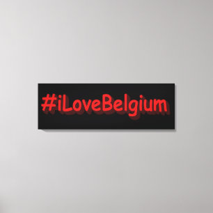Toile "#iLoveBelgium" Joli Design. Commandez dès mainten