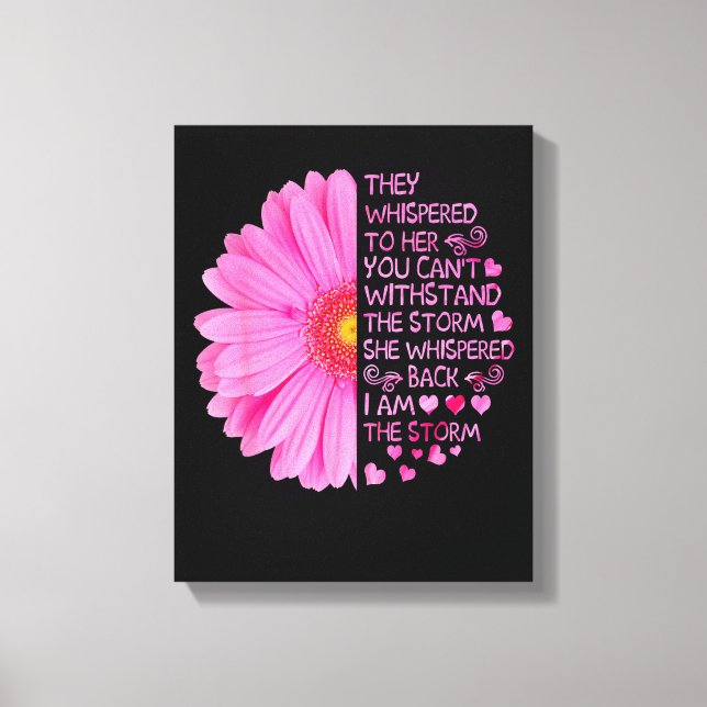 Toile I'm The Storm Strong Women Breast Cancer Warrior P (Recto)
