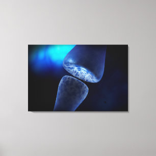 Toile Image Conceptuelle De La Synapse Du Neuron À L'Int