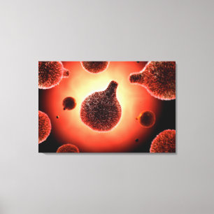 Toile Image conceptuelle de Plasmodium causant la