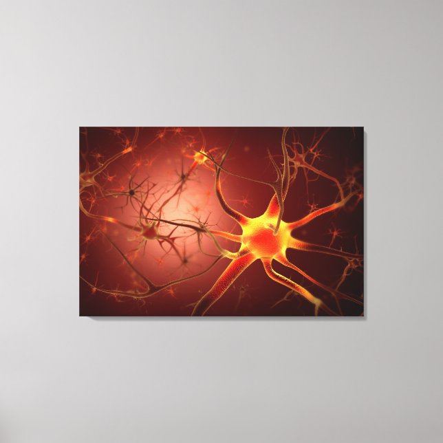 Toile Image Conceptuelle Du Neuron 1 (Recto)