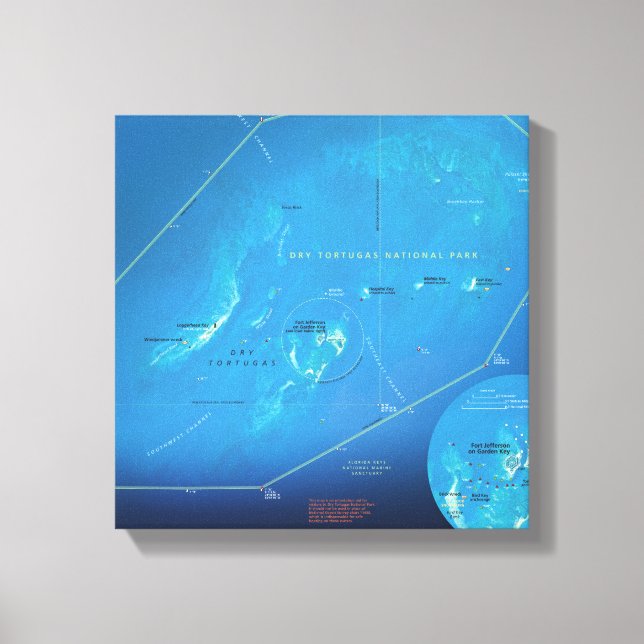 Toile Image de la carte Tortugas sèche (Recto)