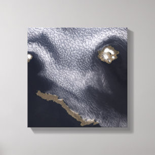 Toile Image satellite d'île de Semisopochnoi