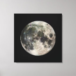 Toile Image vive de la Lune