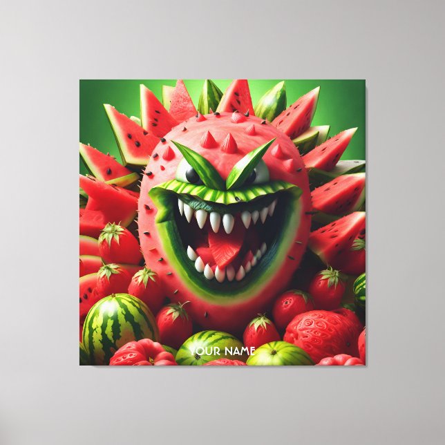 Toile Imaginaire Cute Vivid Watermelon Funny Créature (Recto)