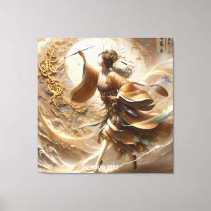 Toile Imaginaire jolie peinture japonaise fille japonais