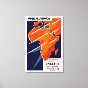 Toile Imperial Airways Afrique