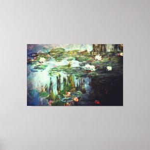 Toile Impressionniste Claude Monet Peinture de nénuphar